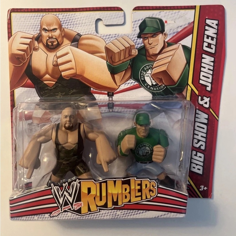 WWE Mattel Rumblers John Cena & Brock Lesnar SEALED READ